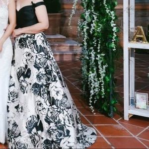 Black/multi Terani Couture beautiful gown